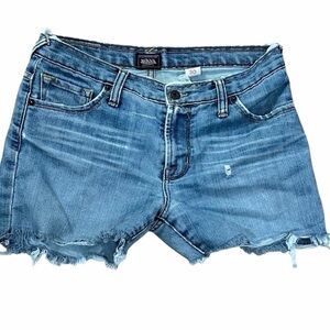 Von Dutch Denim Shorts Size 30 Y2K Distressed Frayed Low Rise Vintage 2000s